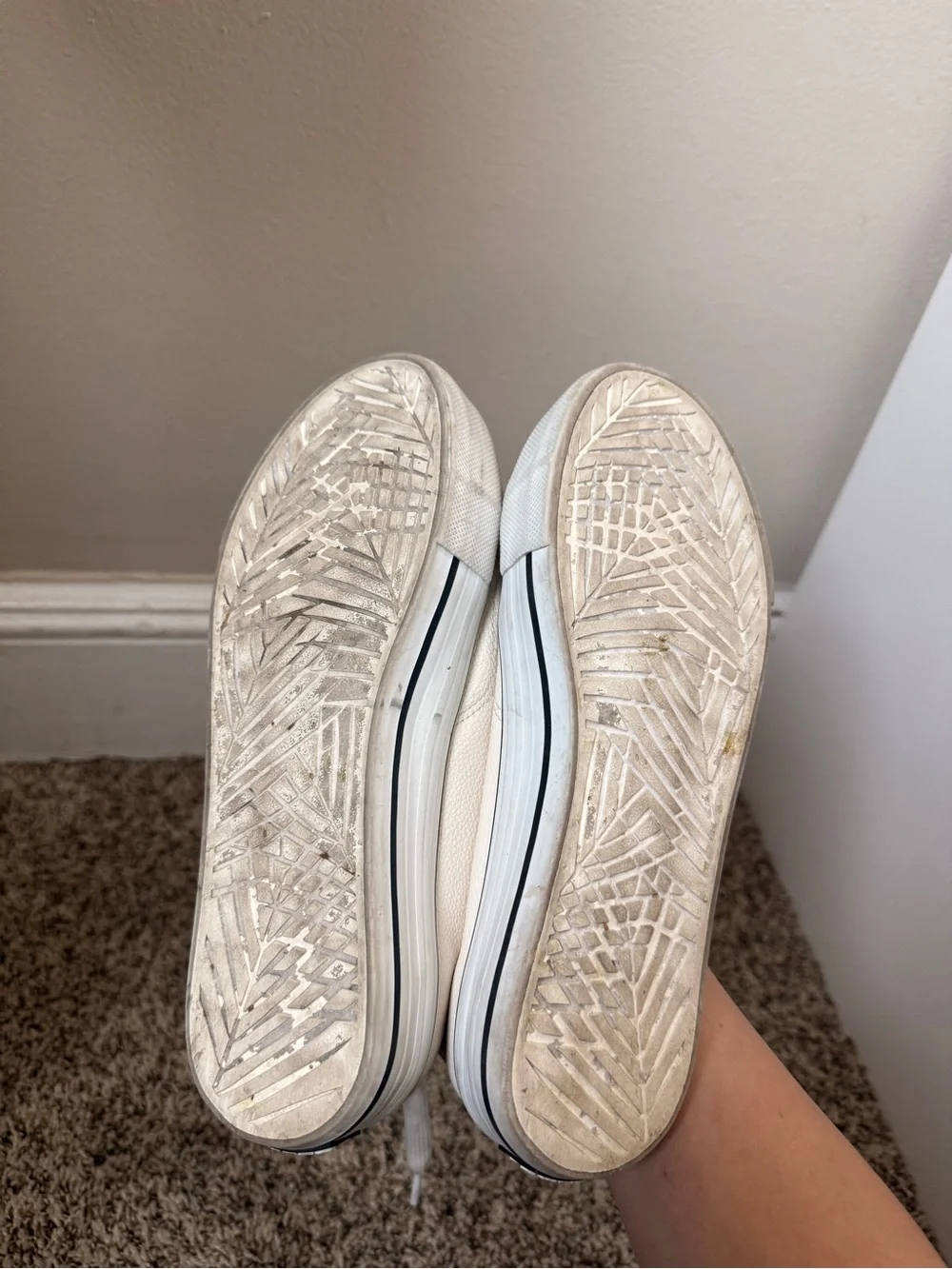 Rock & Candy by Zigi White High-Top Platform Sneakers Size 8